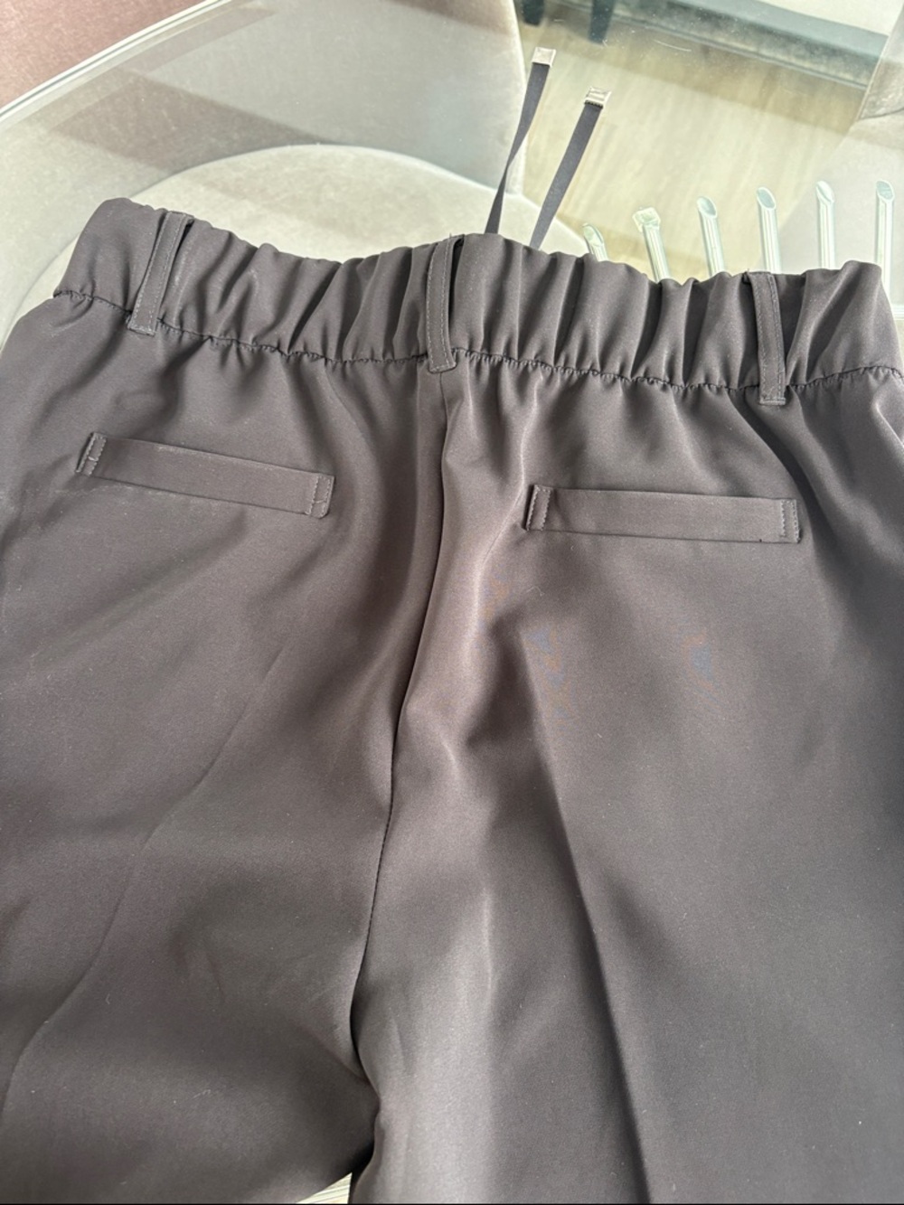 ATM Anthony Thomas Melillo Black ankle length utility pull on drawstring pants. - Picture 6 of 9